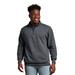 Russell Athletic 1Z4HBM Dri Power Quarter-Zip Cadet Collar Sweatshirt in Black Heather size XL | Cotton Polyester