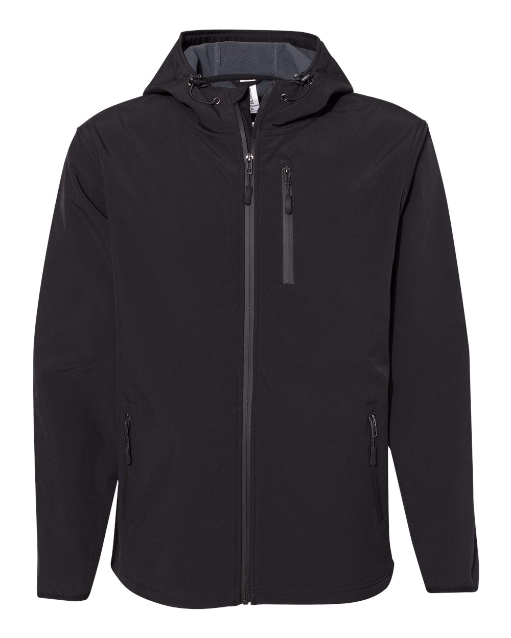 Independent Trading Co. EXP35SSZ Poly-Tech Soft Shell Jacket in Black size 2XL | Polyester