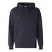 Independent Trading Co. SS4500 Midweight Hooded Sweatshirt in Classic Navy Blue Heather size 2XL | 80/20 Cotton/Polyester