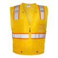 Kishigo B100-107 Mesh Enhanced Visibility Multi-Pocket Vest in Yellow/Orange - B106 size 2XL/3XL