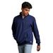 Russell Athletic 1Z4HBM Dri Power Quarter-Zip Cadet Collar Sweatshirt in Navy Blue size 3XL | Cotton Polyester