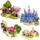 Puzzle 3D de château en papier pour enfants modèle d'assemblage de maison de dessin animé jouet