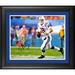 Peyton Manning Indianapolis Colts Autographed Framed 16" x 20" Super Bowl XLI Running in Rain Photograph