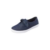 Women's The Anzani Slip On Sneaker by Comfortview in Denim Dot (Size 7 1/2 M)