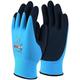 UCI Unisex AQUATEK Dual Coated Latex Gloves - Medium - 10 Pairs, Blue, Black