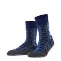 FALKE Men's Cosyshoe Checked M HP Slipper Sock, Blue (Bluecollar 6733), UK 8.5-9.5 (EU 43-44 Ι US 9.5-10.5)