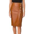 Pinko Women's MONSONE 2 Skirt, M30_Brown Walnut, 16 UK
