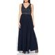 Frock and Frill Women's Flavia Embellished Bodice Maxi Dress Party, Blue (Navy #D3D3D3), (Size:UK 14)