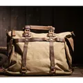 Sac à bandoulière en toile pour hommes Vintage style militaire fourre-tout sacoche en toile pour