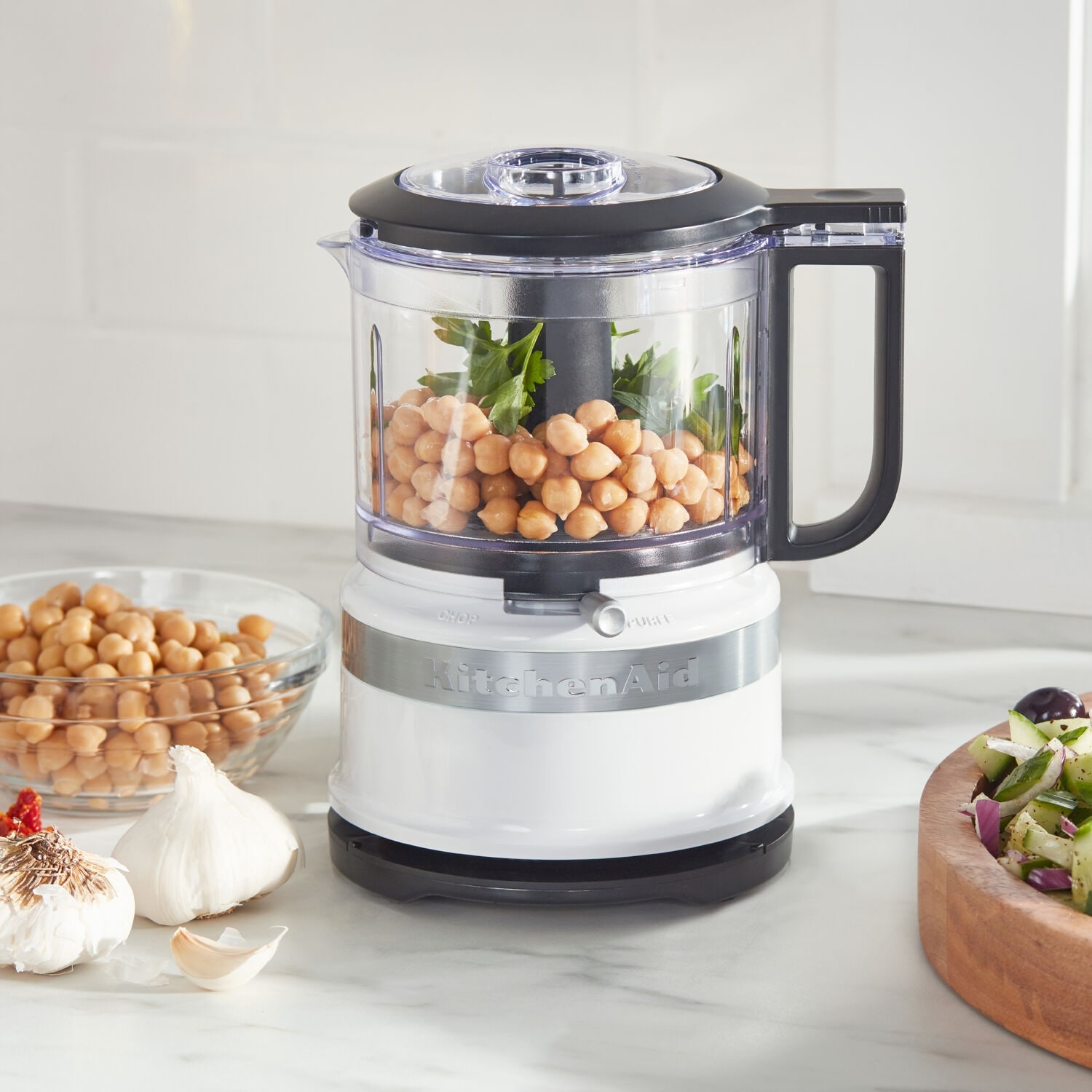 KitchenAid 3.5-Cup Mini Food Processor in White