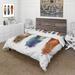 Designart 'Colourful Boho Feather Set IX' Bohemian & Eclectic Duvet Cover Comforter Set