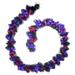 9 ft. Black Fiber Optic Garland with Purple and Orange Lights by National Tree Company