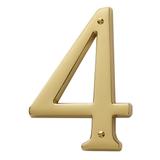 Baldwin Solid Brass Residential House Number 4