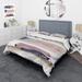 Designart 'Beige Pink and Blue Clouds' Modern Duvet Cover Comforter Set