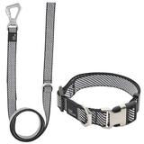 Grey 'Escapade' Outdoor Series 2-in-1 Convertible Dog Leash and Collar, Small, Gray