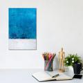 East Urban Home Snow White II by Deb Chaney - Wrapped Canvas Painting Print Canvas in Blue/White | 12 H x 8 W x 0.75 D in | Wayfair