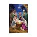 East Urban Home Holy Family w/ 3 Kings - Wrapped Canvas Graphic Art Print Canvas in Blue/Brown | 12 H x 8 W x 0.75 D in | Wayfair