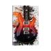 East Urban Home Al Di Meola's Electric Guitar by Pop Cult Posters - Wrapped Canvas Graphic Art Print Canvas in Black/Orange | Wayfair