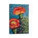 East Urban Home Prickly Pear In Orange Canvas in Blue/Red | 12 H x 8 W x 0.75 D in | Wayfair 88CC4811C8E14A2BAFB1D112747A3540