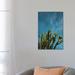 East Urban Home Cactus Sky by Bethany Young - Wrapped Canvas Photograph Print Canvas in Blue/Green | 26 H x 18 W x 1.5 D in | Wayfair