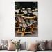 East Urban Home Paris Cafe VII by Bethany Young - Wrapped Canvas Photograph Print Metal in Black/Brown/White | 60 H x 40 W x 1.5 D in | Wayfair