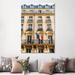 East Urban Home Paris Sunset II by Bethany Young - Wrapped Canvas Photograph Print Metal in Black/Blue | 60 H x 40 W x 1.5 D in | Wayfair