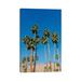 East Urban Home Palm Springs Palms IV by Bethany Young - Gallery-Wrapped Canvas Giclée Metal in Blue/Brown/Green | 60 H x 40 W x 1.5 D in | Wayfair