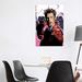 East Urban Home Tyler Durden by Nikita Abakumov - Wrapped Canvas Graphic Art Print Metal in Black/Gray/Pink | 40 H x 26 W x 1.5 D in | Wayfair