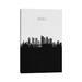 East Urban Home Manila, Philippines City Skyline by Ayse Deniz Akerman - Wrapped Canvas Graphic Art Print Canvas in Black/White | Wayfair