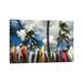 East Urban Home Surfboards by Dennis Frates - Wrapped Canvas Gallery-Wrapped Canvas Giclée Canvas in Blue/White | 8 H x 12 W x 0.75 D in | Wayfair