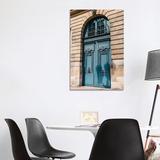 East Urban Home Paris Doors VI by Bethany Young - Wrapped Canvas Photograph Print Metal in Blue | 40 H x 26 W x 1.5 D in | Wayfair