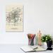 East Urban Home Springfield, Illinois Map by Ayse Deniz Akerman - Wrapped Canvas Graphic Art Canvas | 12 H x 8 W x 0.75 D in | Wayfair