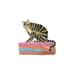 East Urban Home Tabby Cat On Bath Towels by Alexey Dmitrievich Shmyrov - Print Canvas | 12 H x 18 W x 1.5 D in | Wayfair