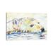 East Urban Home Polar Pleasure by Kathleen Steventon - Wrapped Canvas Painting Print Canvas in Blue/White/Yellow | 8 H x 12 W x 0.75 D in | Wayfair