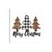 East Urban Home White Plaid Leopard Christmas Tree by Ephrazy Graphics - Wrapped Canvas Graphic Art Canvas in Green | Wayfair
