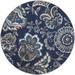 Blue 39 x 0.4 in Area Rug - Andover Mills™ Caffey Floral Area Rug, Polypropylene | 39 W x 0.4 D in | Wayfair 2117F0569B1B40B784C60710FCA7B7DC