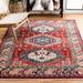 White 108 x 0.39 in Area Rug - Steelside™ Kallie Oriental Blue/Ivory/Red Area Rug Polypropylene | 108 W x 0.39 D in | Wayfair