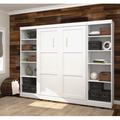 Wade Logan® Arlex Murphy Bed Wood in White | 83.625 H x 108.625 W x 18.2 D in | Wayfair 746268F8AF574778B268BF232E75161F