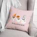 The Holiday Aisle® Shannondale Halloween Ghosts Square Pillow Cover & Insert Polyester/Polyfill blend | 18 H x 18 W x 1.5 D in | Wayfair