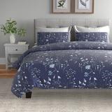 Winston Porter Carleisha Microfiber Reversible Comforter Set Polyester/Polyfill/Microfiber in Blue | Twin Comforter + 1 Standard Sham | Wayfair