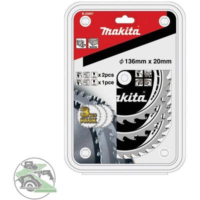 Sägeblatt-Set 136 x 20 specialized Kreissägeblatt Kreissäge Holz B-33897 - Makita