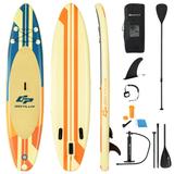 Costway Inflatable Stand Up Paddle Board Surfboard with Bag Aluminum Paddle and Hand Pump-M