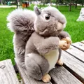 Peluche d'écureuil gris Super réaliste du monde sauvage peluche de Simulation cheveux duveteux