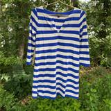 J. Crew Swim | J.Crew Stripe Cover-Up Tunic | Color: Blue/White | Size: Xs