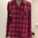 American Eagle Outfitters Tops | American Eagle Outfitters Plaid Top Size Xs | Color: Pink/Purple | Size: Xsj