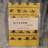 Anthropologie Kitchen | Anthropologie Busy Bee Food Wraps Wax Set Of 2 | Color: Black/Yellow | Size: Os