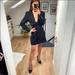 Zara Dresses | Blogger Favorite Nwt Zara Draped Jacket Dress | Color: Black | Size: Xs