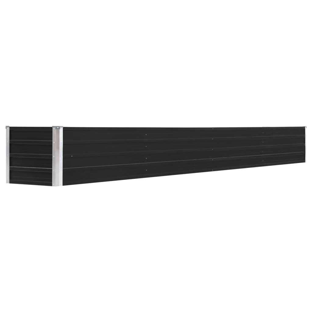 vidaXL Garten-Hochbeet Verzinkter Stahl 320×40×45 cm Anthrazit Image
