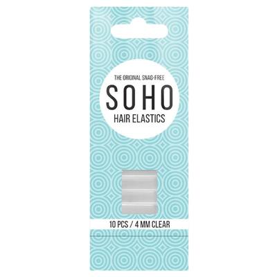 SOHO Snag-Free Haargummis Transparent Weiss Image