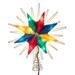 Kurt S. Adler 54718 - 10 Light 9.5" 8-Point Indoor Multicolored Capiz Star Christmas Tree Topper